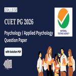 CUET PG 2026 Psychology Question Paper with Solution Pdf